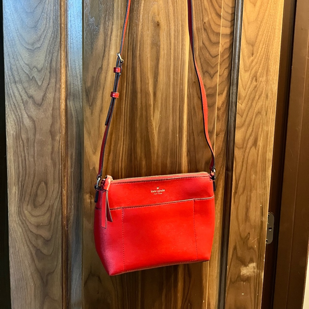 Kate Spade vibrant Red Cross body bag.